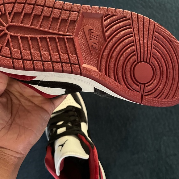 Jordan Women’s Black and Red Sneakers - Picture 6 of 6